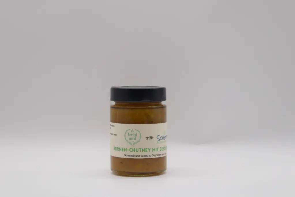 Birnen-Chutney mit Session IPA